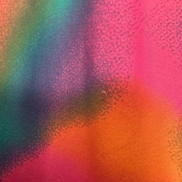 Vibrant Pink and Orange Tie-Dye Leggings - Picture 3 of 5